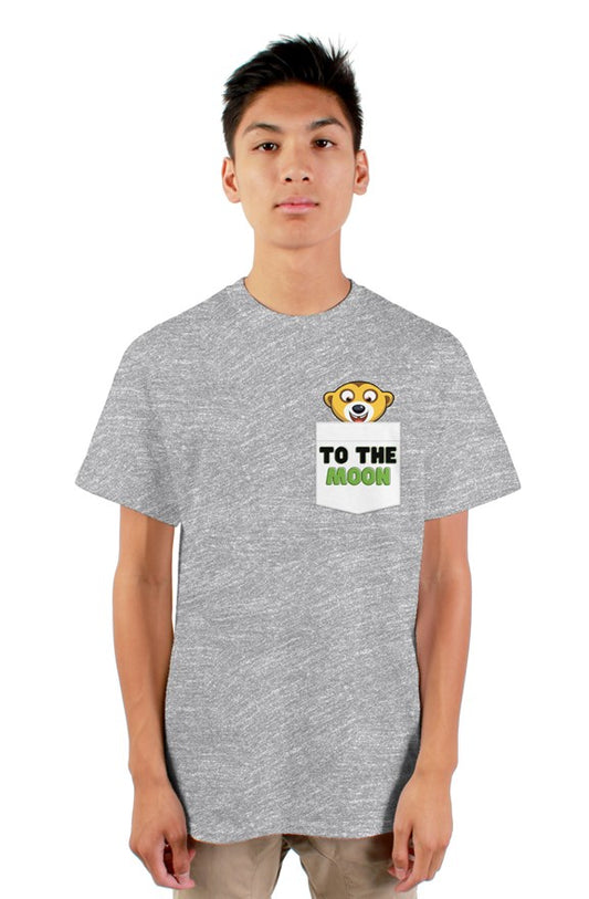 Meerkat To The Moon - gildan mens tshirt Vee1