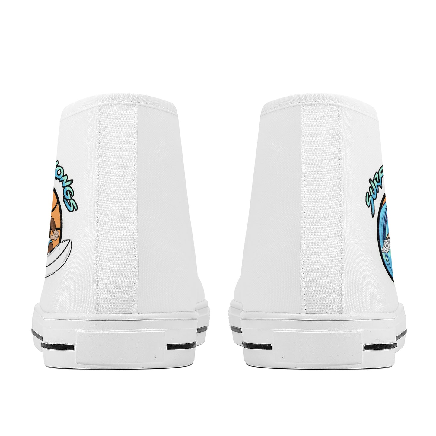 Surf City Kongs - Uncle Chuck's High-Top Canvas Shoes V2