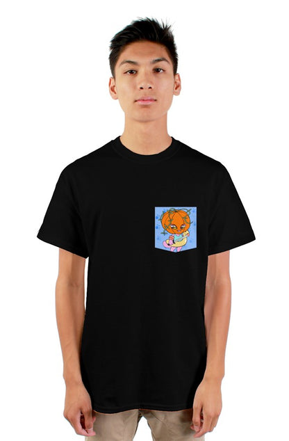 LoFi Kitties #773 Grafix Pocket T - Lil Punkin