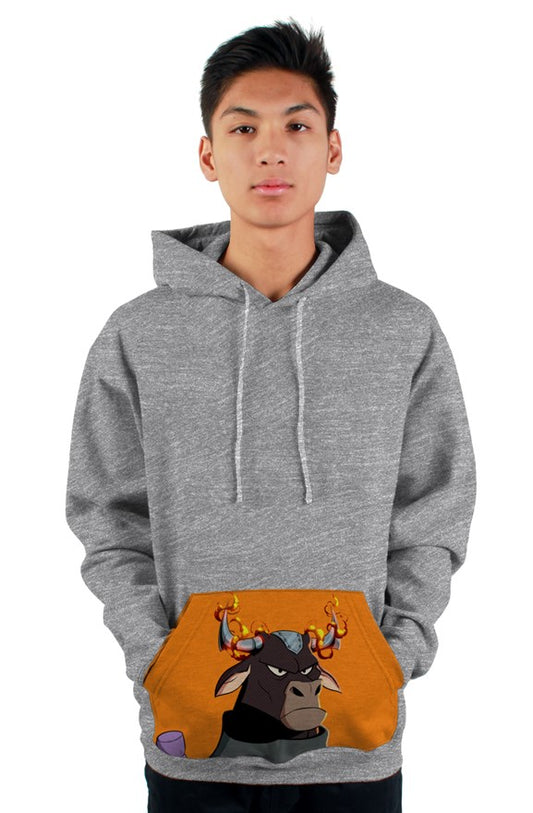 Non-Fungible Heroes #609 Pullover Hoodie with Printed Kangaroo Pocket