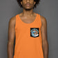 Surf City Kongs Tank Top with Graphic Pocket - Ora