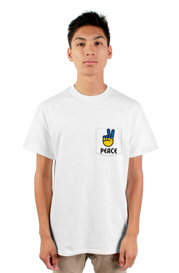 Peace Ukraine - T-Shirt For Men with Graphic Pocket