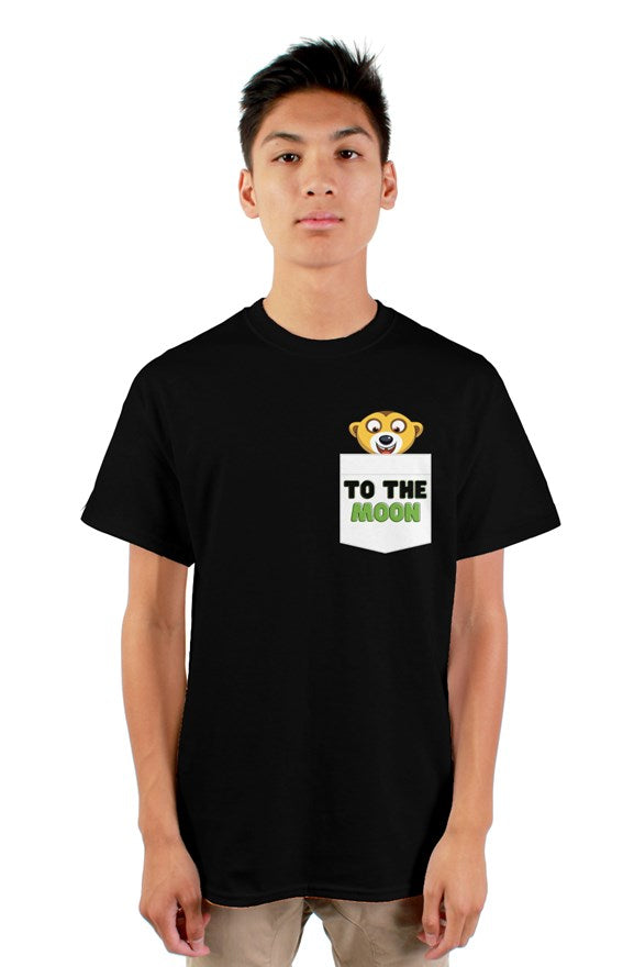 Meerkat To The Moon - gildan mens tshirt Vee1