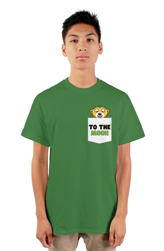 Meerkat To The Moon - gildan mens tshirt Vee1