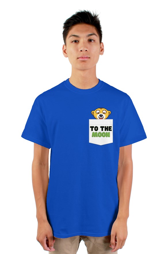 Meerkat To The Moon - gildan mens tshirt Vee1