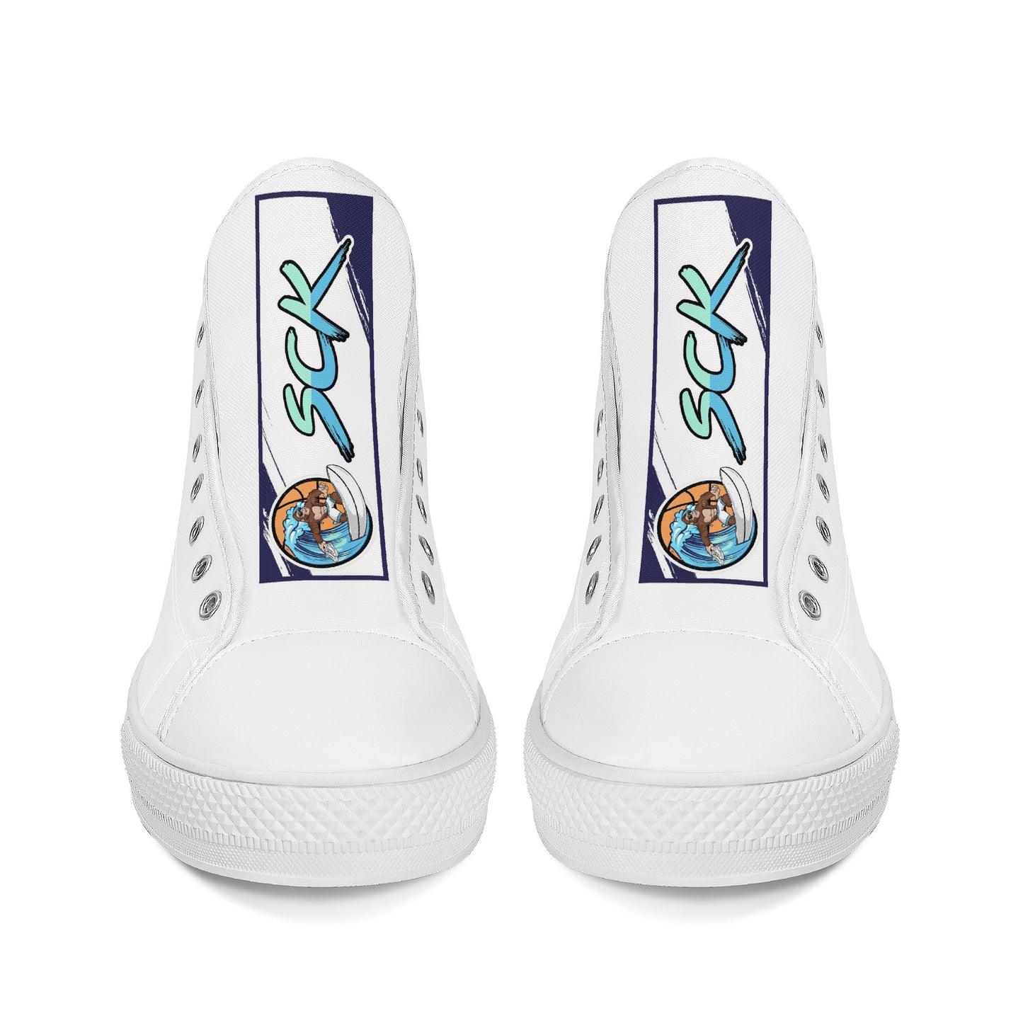 Surf City Kongs - Uncle Chuck's High-Top Canvas Shoes V2