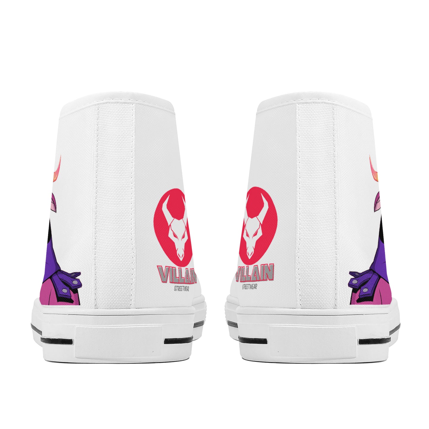 NFH VILLAINS Uncle Chuck's Hi-Top Canvas Shoes V1