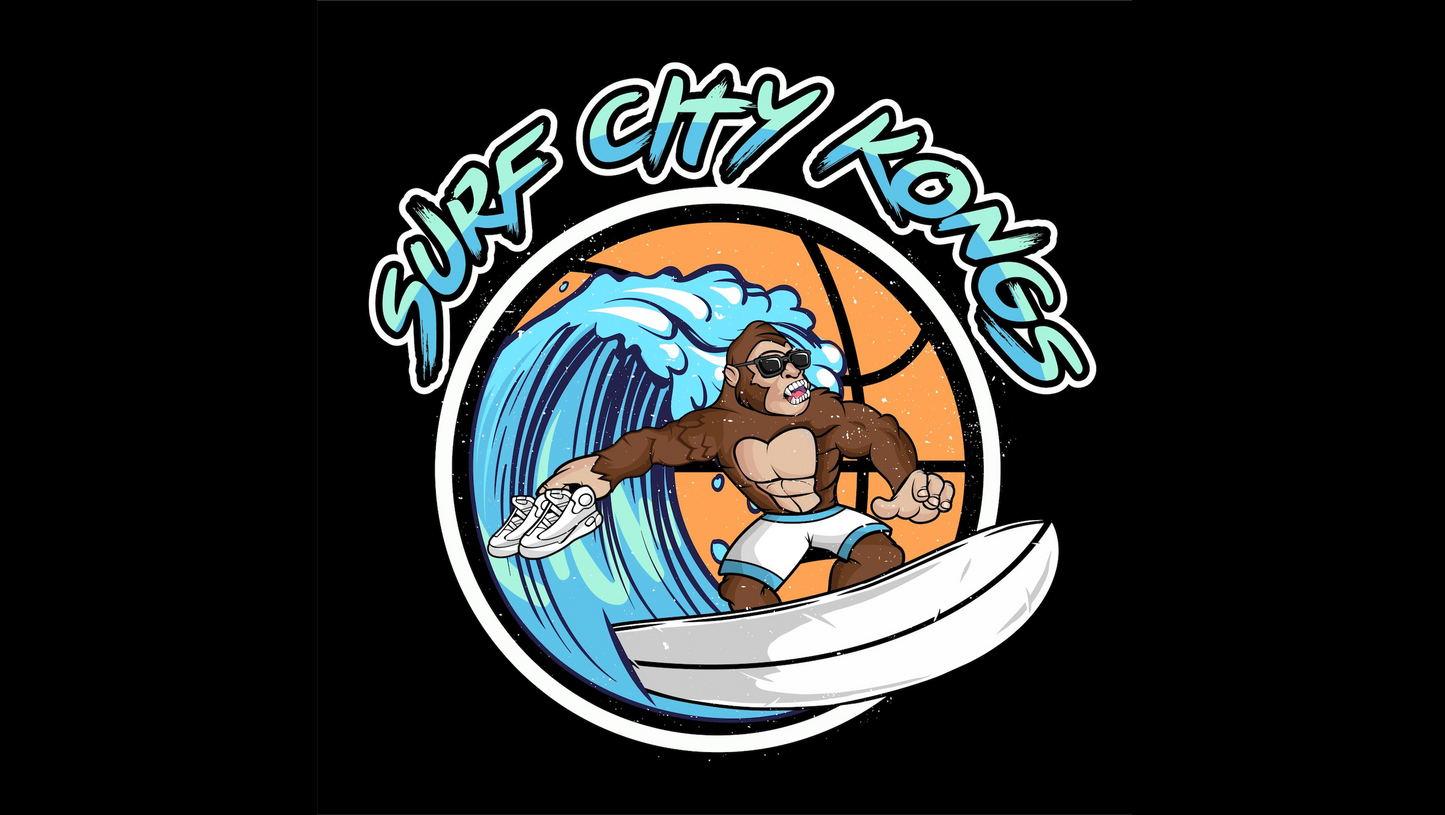 Pullover Hoodie - Graphic-Lined Hood - Surf City Kongs Team Gear