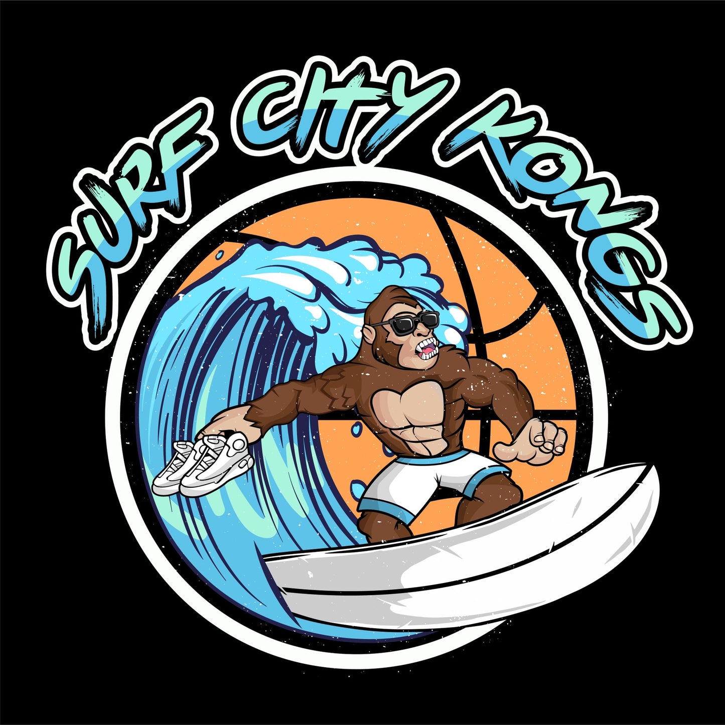 Surf City Kongs Tank Top with Graphic Pocket