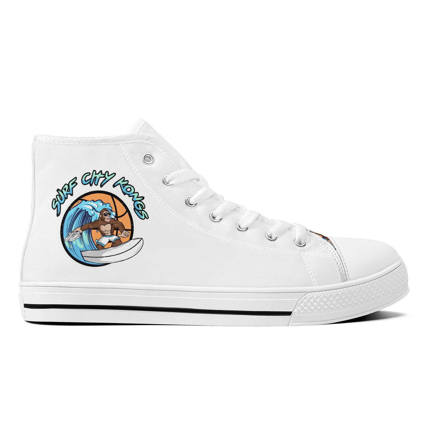 Surf City Kongs - Uncle Chuck's High-Top Canvas Shoes V2