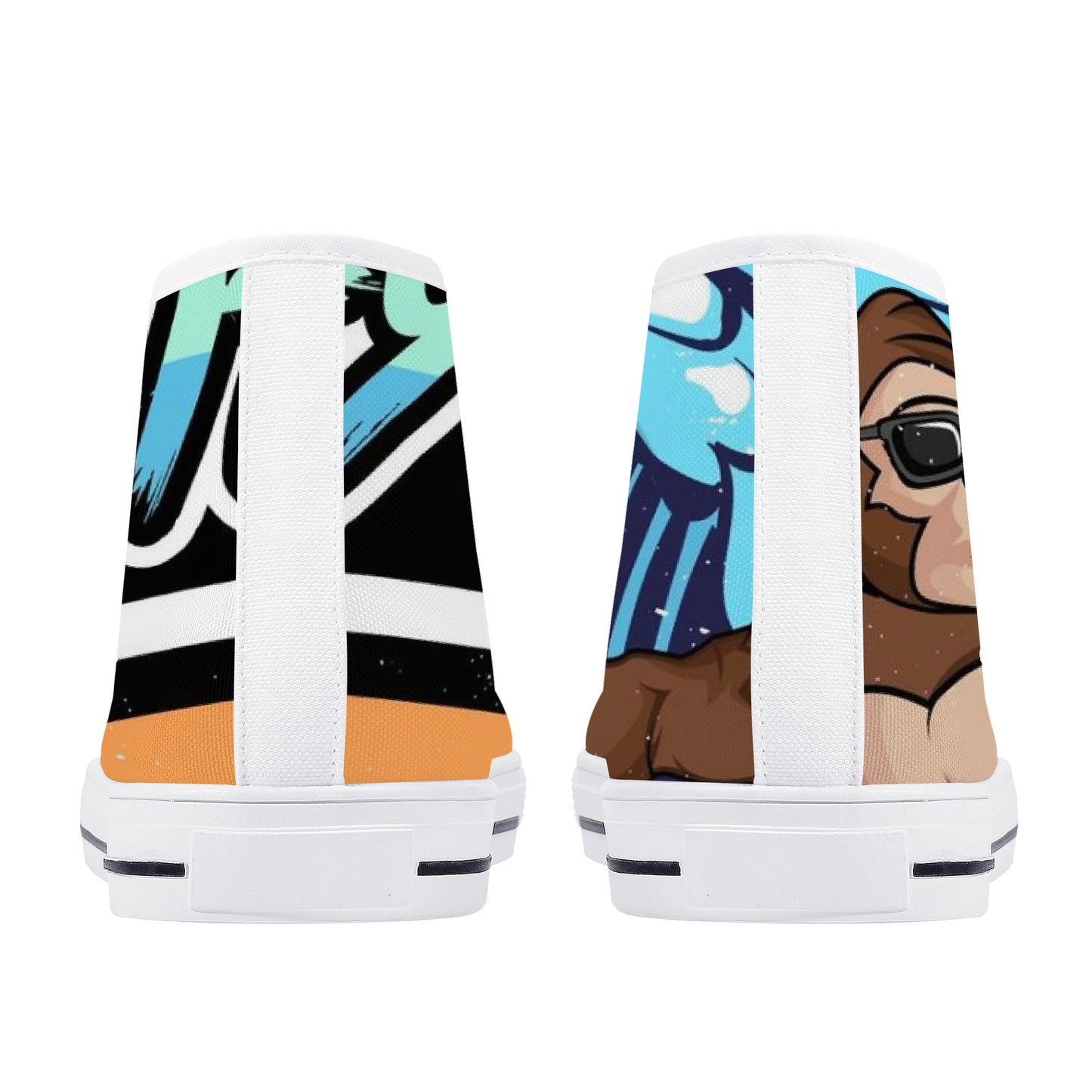 Surf City Kongs - Uncle Chuck's High-Top Canvas Shoes V1