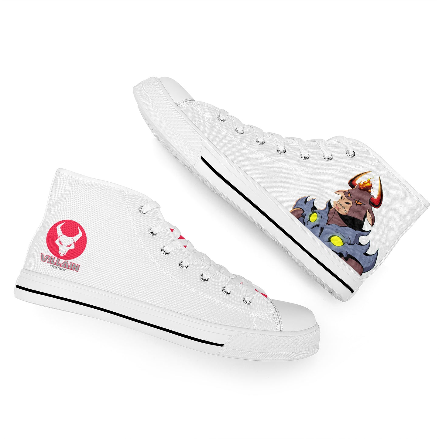 NFH VILLAINS Uncle Chuck's Hi-Top Canvas Shoes V2