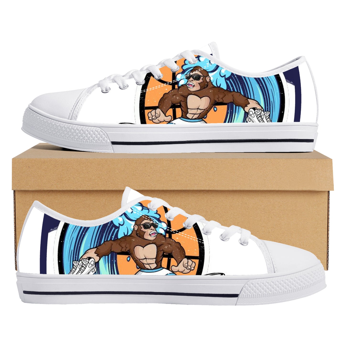 Surf City Kongs - Uncle Chuck's Low-Top Canvas Shoes V1