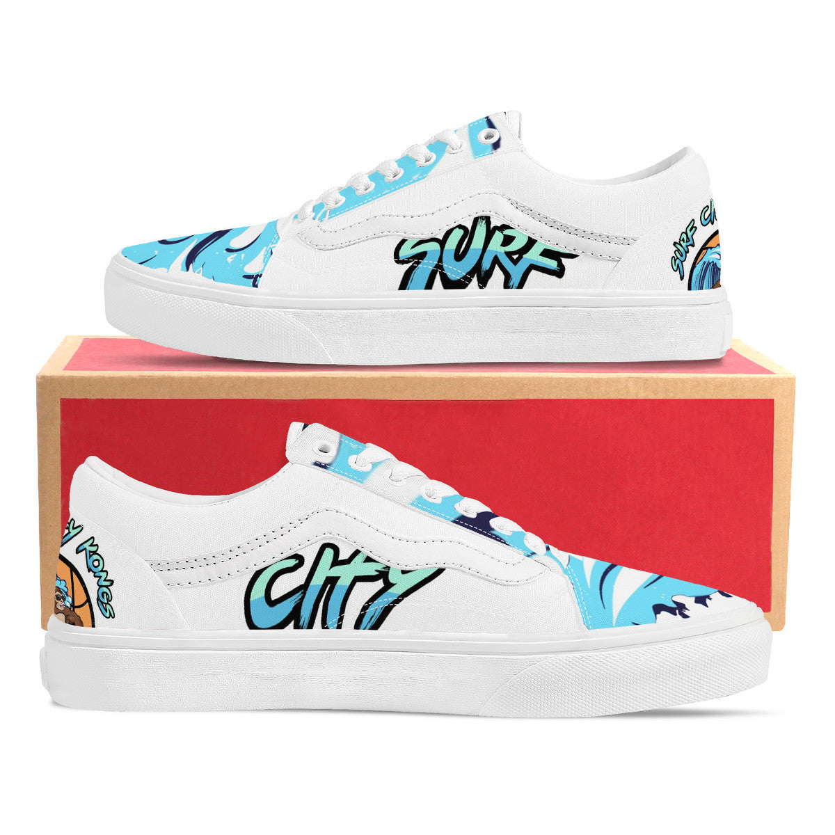 Surf City Kongs - Low Top Flat Sneaker - V1